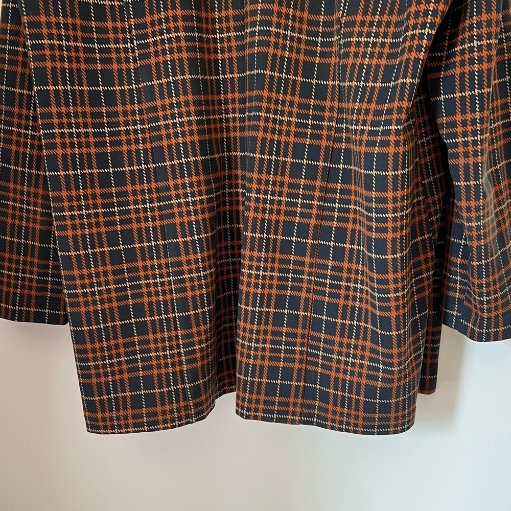 Liverpool Los Angeles Open Longline Boyfriend Jersey Knit Blazer Fall Plaid - Picture 14 of 16